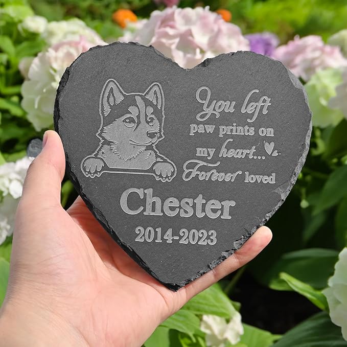 Husky Memorial Stone, Husky Statue, Husky Memorial Plaque, Husky Memorial Gifts, Husky Loss Sympathy Gift, in Memory of Husky