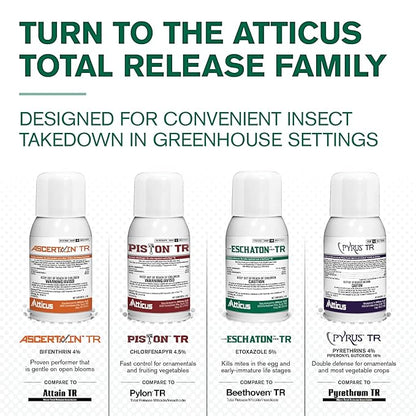 Atticus Eschaton TR Greenhouse Fogger (2oz Can) - (Compare to Beethoven) - Total Release Etoxazole Insecticide/Miticide - Kills Mites and Suppresses Whiteflies