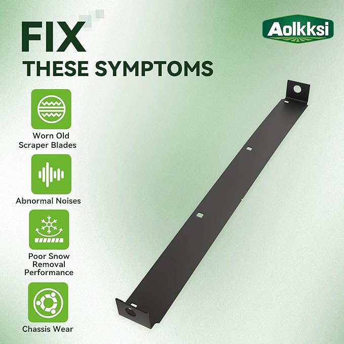 790-00120-0637 24" Snow Blower Shave Plate/Scraper bar Replacement for MTD 2 Stage Snow Thrower 784-5581A