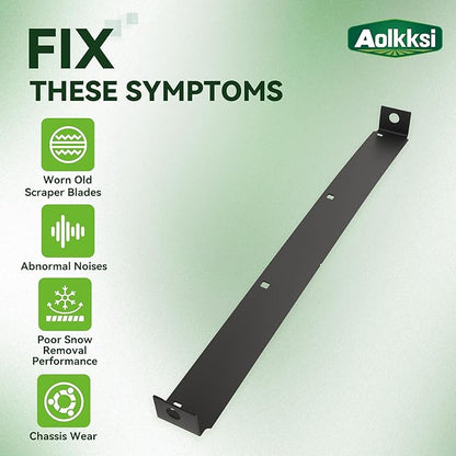 790-00120-0637 24" Snow Blower Shave Plate/Scraper bar Replacement for MTD 2 Stage Snow Thrower 784-5581A