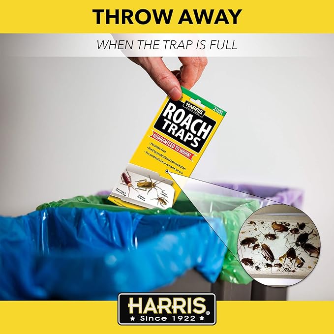 Harris Roach Glue Traps, Non Toxic (10-Pack)