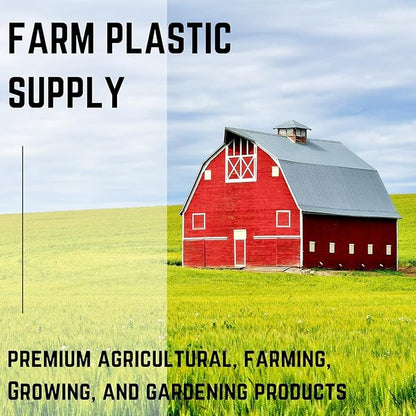 Farm Plastic Supply - 6 Mil White Plastic Sheeting - Overwintering Film, 6 Mil White Plastic Film, Greenhouse Plastic, Durable Plastic Sheeting (20' x 10')
