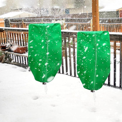Plant Covers Freeze Protection 4 Packs 47" x32" Winter Rounded Top Frost Cloth Plant Covers Freeze Protection for Outdoor Plants with Zipper and Drawstring