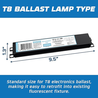 OHLECTRIC 10 Pack - Replacement for ICN3P32-SC 1,2&3 Lamp - T8 Fluorescent Ballast, Electronic Ballast Replacement 120-277 Volt, Instant Start - Standard and Energy Efficient Ballasts - UL Approved