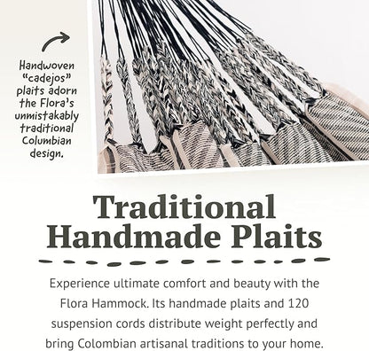 LA SIESTA Flora Zebra Organic Cotton Double Classic Hammock