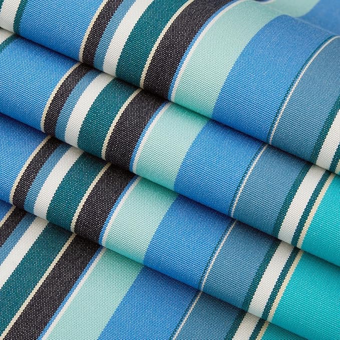 RSH DECOR: Sunbrella Square Throw Pillows Set of 2 | 20" x 20" | Water and Fade-Resistant Performance Fabric | Outdoor Pillow Covers with Down-Alternative Inserts | Dolce Oasis