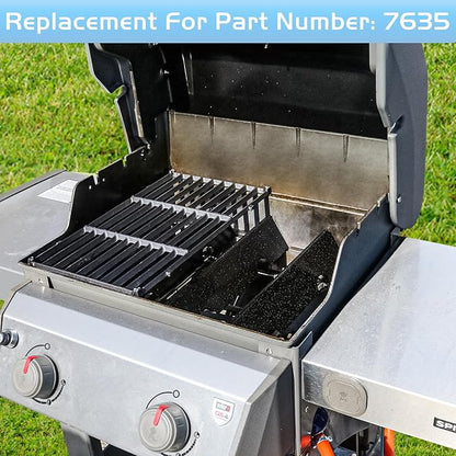 7635 Flavorizer Bars for Weber Spirit GS4 200 Series Gas Grill Parts Flame Guards Replacement Spirit 2 E210 S210 E215 E220 S220 Heat Deflector 15.3" Porcelain Stainless Steel