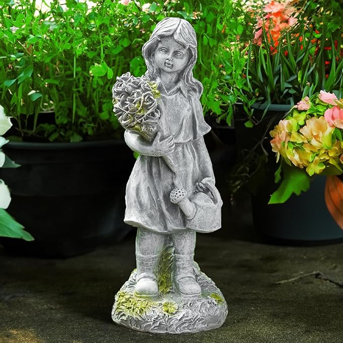 12.5” Solar Angel Fairy Night Garden Light Statue, Outdoor Lawn Decor, LED Yard Art, Patio Accent, Landscape Path Light, Waterproof, Unique Gift, Solar Powered Statue, Enchanting Sculpture