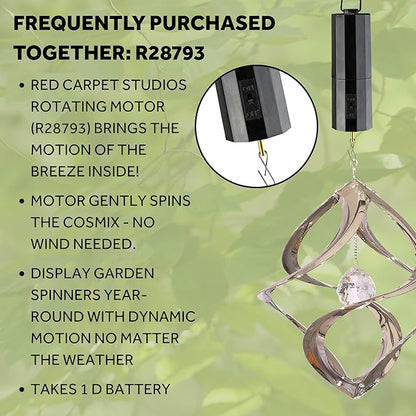 Red Carpet Studios The Original Helix Cosmix Wind Spinner, 11-Inch, Chrome and Crystal