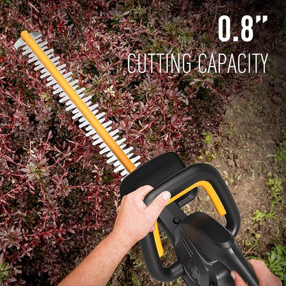 40V 21.6" Battery Hedge Trimmer, 0.7" Cutting Diameter Cordless Hedge Trimmer, Dual Action Blade Power Hedge Trimmers, Electric Hedge Trimmer with Battery & Charger Included