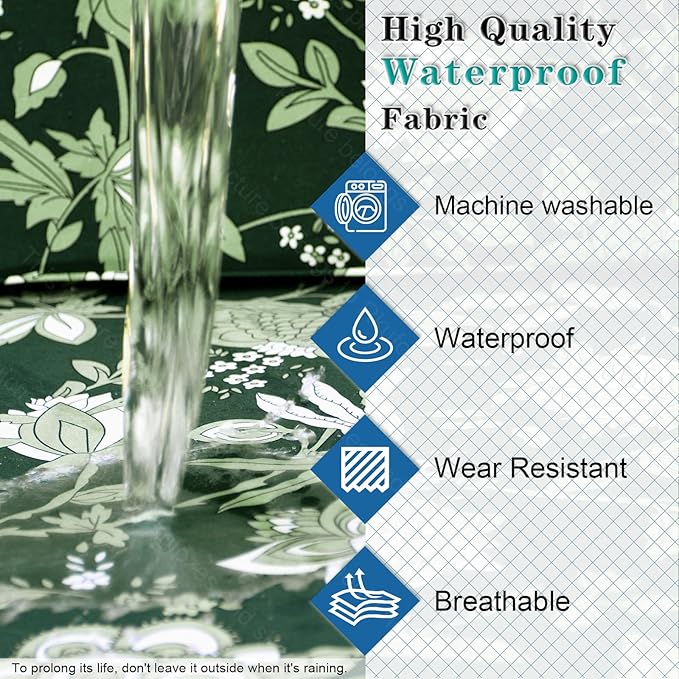 14 PCs Patio Cushion Covers for 7 PCs Outdoor Furniture Sectional Seating Sets Water Resistant Plus 2 Throw Pillows (Goldfish Grass, 23.6 * 23.6 * 3.5 in-14)