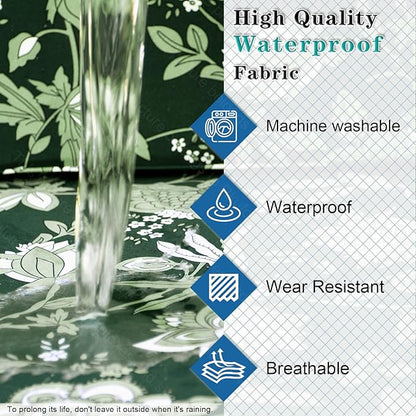 14 PCs Patio Cushion Covers for 7 PCs Outdoor Furniture Sectional Seating Sets Water Resistant Plus 2 Throw Pillows (Goldfish Grass, 23.6 * 23.6 * 3.5 in-14)