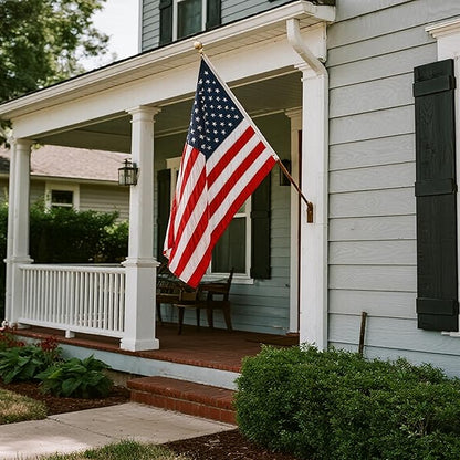 american flag 2x3ft, Heavy Duty Polyester USA Flag Outdoor with Embroidered Stars, Sewn Stripes,Brass Grommets for Indoor, Outdoor, All Weather