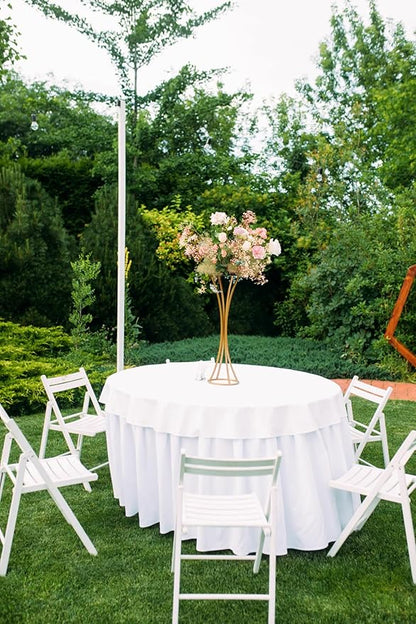 5 Pack!Round Folding Table, 60 inch Diameter, 29 inch Height, po-3019