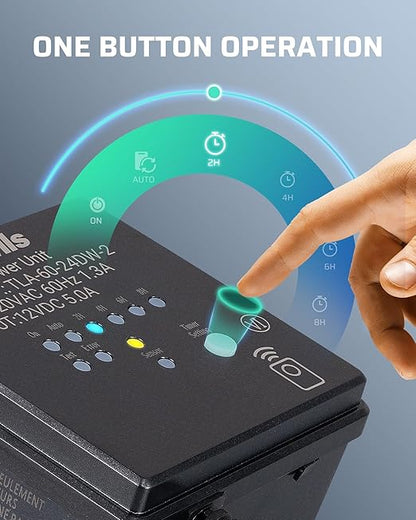 DEWENWILS 60W Low Voltage Landscape Transformer with Remote Control, 120V AC to 12V DC, Dusk to Dawn & Timer, Outdoor Low Voltage Transformer for Spotlight, Garden Light, Pathway Light, FCC Listed