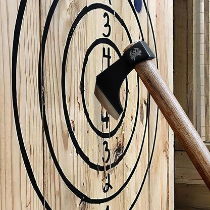 Professional Throwing Axes, 16.1" Throwing Tomahawk Axe with 1065 High Carbon Steel & Wooden Handle, Perfect for Axe Throwing Game for Backyard, Competition and Recreation