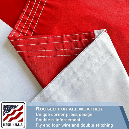 Texas State Flag 2x3 FT Made in The USA- Heavy Duty Vibrant Colours Double Sided Texas TX Flag with 2 Brass Grommets for Home/Company/Indoor Outdoor Decoration