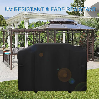 Grill Cover for Weber 28" Slate Rust-Resistant Griddle, Webber 28 in Griddle 3 Burner Flat Top Gas Grill Cover Waterproof Heavy Duty Accessories, Black