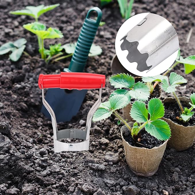 10 Pack Bulb Planter Tool - Bulb Transplanter with Marked Depth, Tulip Bulb Planter Tool - Versatile Tulip Plant Tools for Efficient Planting for Bulbs and Daffodils