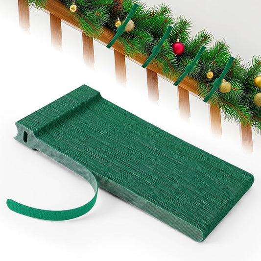 100 Pcs Christmas Garland Ties 7.87Inch Adjustable Holiday Garland Twist Ties for Holiday Halloween Tree Wreath Party Yard Wall Doorway Reusable Nylon Garden Cable Straps Decoration(Green)
