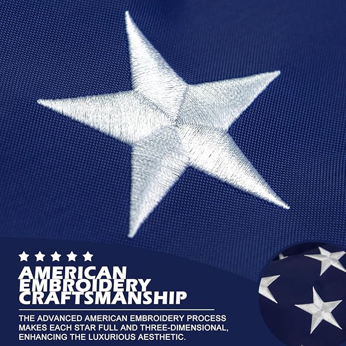 Huge American Flag 12x18 FT for Outdoor - All-Weather Heavy Duty Durable USA Flag - Fade Resistant Outside Banner Flag (Extra Large 12x18 FT)