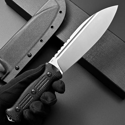 Eafengrow EF149 Fixed Blade Knife N690 Steel Blade Colorful G10 Handle Full Tang EDC Straight Knife for Hunting Camping Adventure