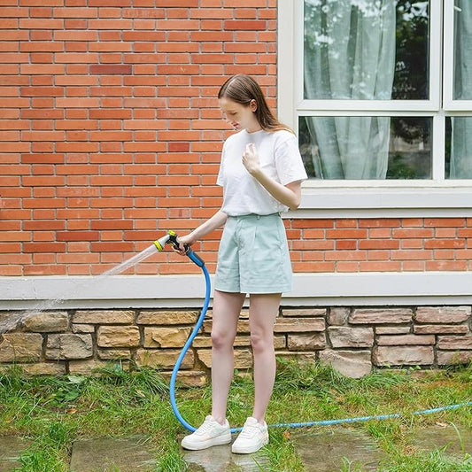 Fevone Garden Leader Hose 6 ft., Lightweight Hybrid Water Hose, Flexible and Durable, Leak-Free Connections