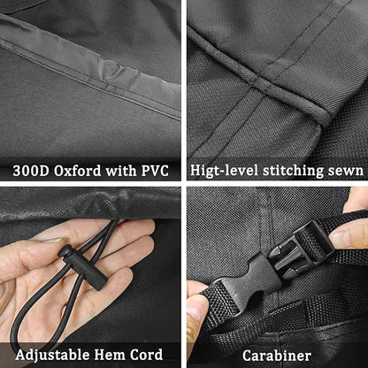 Grill Cover Replacrment Recteq RT-410/340 RT-B380 and Rec Tec RT-B380X Bullseye Deluxe Wood Pellet Grill, Full Length Heavy-Duty Premium Cover, Waterproof Moisture Proof Breathable