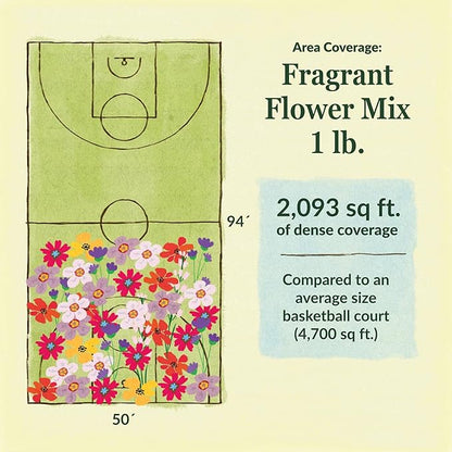 Ferry-Morse Fragrant Mix Bulk Flower Seeds, 1lb