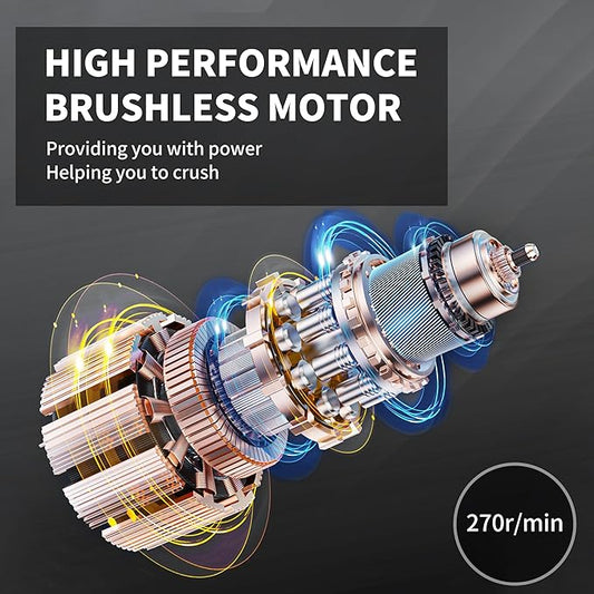 20V Cordless Tiller Cultivator,48 Steel Tines Garden Tiller,8.6 inch Wide Battery Powered Garden Cultivator,(2AH Battery and Charger Included)