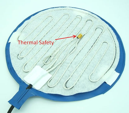Brewing & Fermentation Heat Pad for Homebrew Beer & Wine Fermenting 120VAC 12 or 25 Watt Heating Mat: Safe for Plastic/Glass Carboy & Bucket Fermentors Includes Heater Temperature Strip