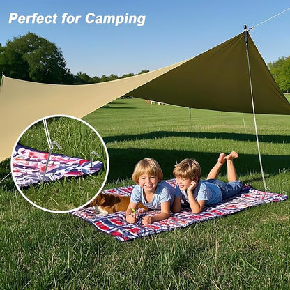 AAGUT Tent Stakes Heavy Duty Metal 9 Inch, 25 Pack Rust-Resistant Galvanized Steel Camping Stake Garden Edging Fence Hooks Yard Tent Pegs for Inflatable, Tarp, Outdoor Christmas Decorations