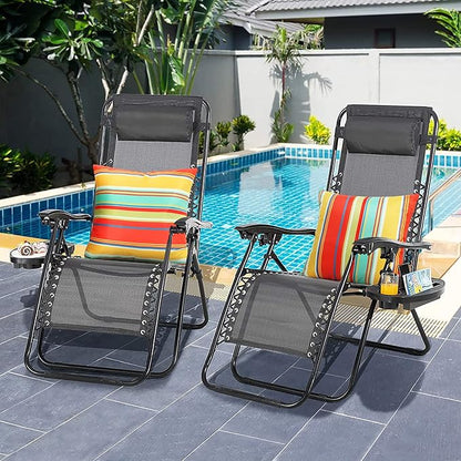 Pyonic Outdoor Waterproof Throw Pillow Covers 18x18 Decorative Square Pillow Covers Set of 2 for Patio Furniture Tent Garden,Color Stripe(Red)