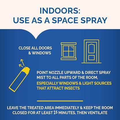 Hot Shot Flying Insect Killer, 15 Ounces, Aerosol Formula Kills Houseflies, Mosquitoes and Other Listed Flying Insects by Contact Indoors and Outdoors with Clean Fresh Scent, 3 Pack
