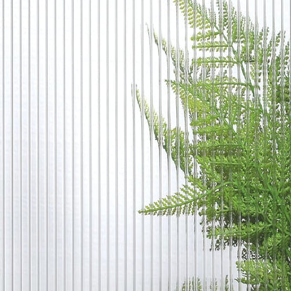 BPS 6Pcs 24"(W) x72(L)×0.16" Polycarbonate Panels, Waterproof UV Protected Reinforced Sheets, Outdoor Garden and Greenhouse Covering, Twin-Wall Clear Sheets