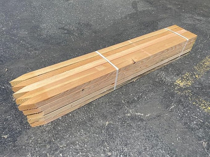 Sandbaggy 48" Wooden Grading Stakes - Heavy Duty for Construction, Gardening, Surveying, Concrete Forms - Chisel Point, Douglas Fir Wood - Made in The USA (2100 Stakes - 2 Pallets)