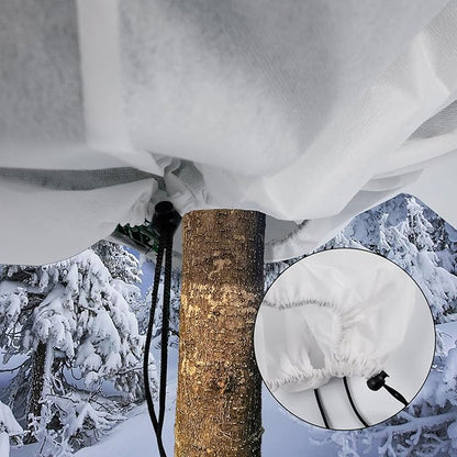 2 Packs Plant Cover, 7 Ft x 6 Ft Frost Winter Protection Tree Wrap Bag, Cold Weather Protection Cloth Cover Outdoor for Growing Season Extension and Freezing Protection