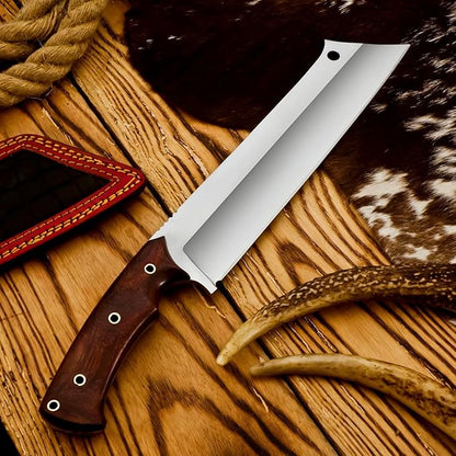 Survival Machete with Sheath for Cutting Trees, for Yard Work and for Bushcrafting Machetes Sickle Heavy Duty Machete for clearing Brush Garden Tools Construction Blade