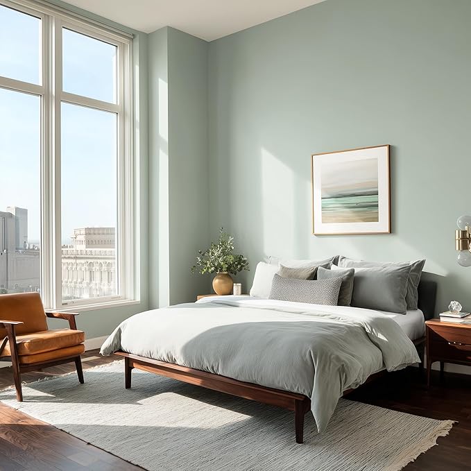 EVOLVE Paint & Primer: Environment-friendly, Low Sheen with One-coat Coverage for Interior & Exterior surfaces (Greenhouse, 1-Gallon)