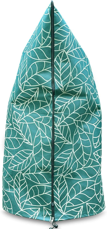 Plant Covers Freeze Protection 59"x91" in 2 Pack | Green Winter Frost Blankets for Outdoor Plants | Reusable Garden Cover Bags with Zipper Drawstring | Cold Weather Shrub Protection Cloth
