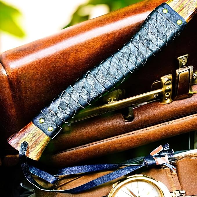 AX-7000 Custom Gift Forged Carbon Steel Viking Axe with Rose Wood Shaft, Viking Bearded Camping Axe (AX-7000) (AX-7091)