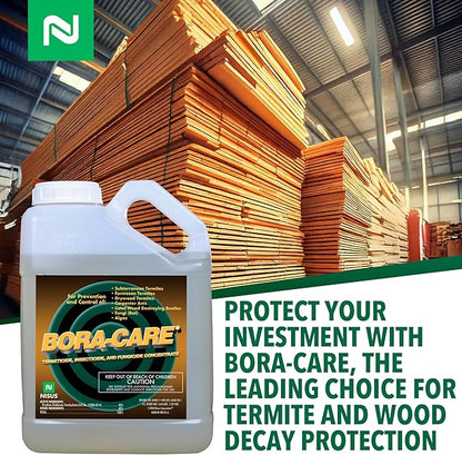 Bora-Care Termiticide Insecticide and Fungicide Concentrate, Wood Treatment for Termite and Beetle Prevention, 1 Gallon