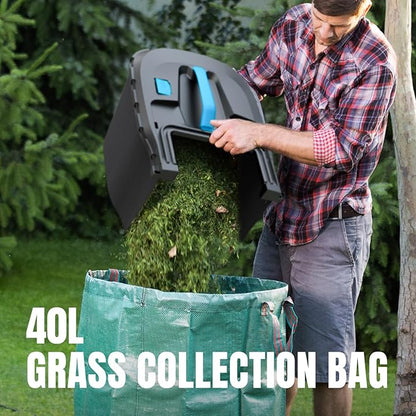 18" Cordless Self-Propelled Lawn Mower, Dual 20V Brushless Electric Push Mower with 6-Level Cutting Height, Includes 2×4.0Ah Batteries & Dual Charger