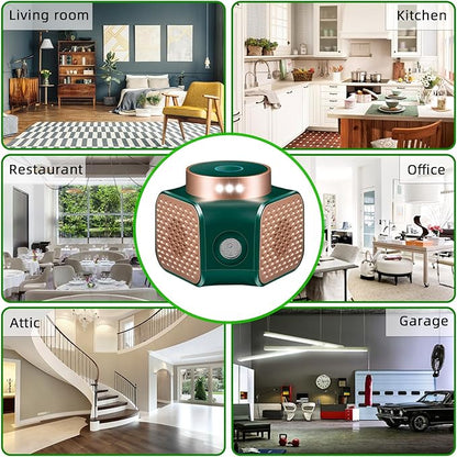 Ultrasonic Pest Repellent Plug in, Electronic Rodent Control for Mice, Rats, Squirrels, Roaches, Ants, Spiders. Indoor Repeller for House, Kitchen, Garage, Basement