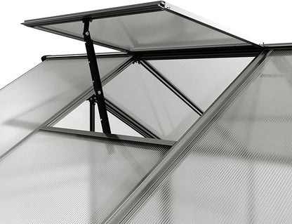 Greenhouse Jasmin 5 Aluminum Frame - 6.3 x 10.4 ft Approx. 6 mm Polycarbonate Panels