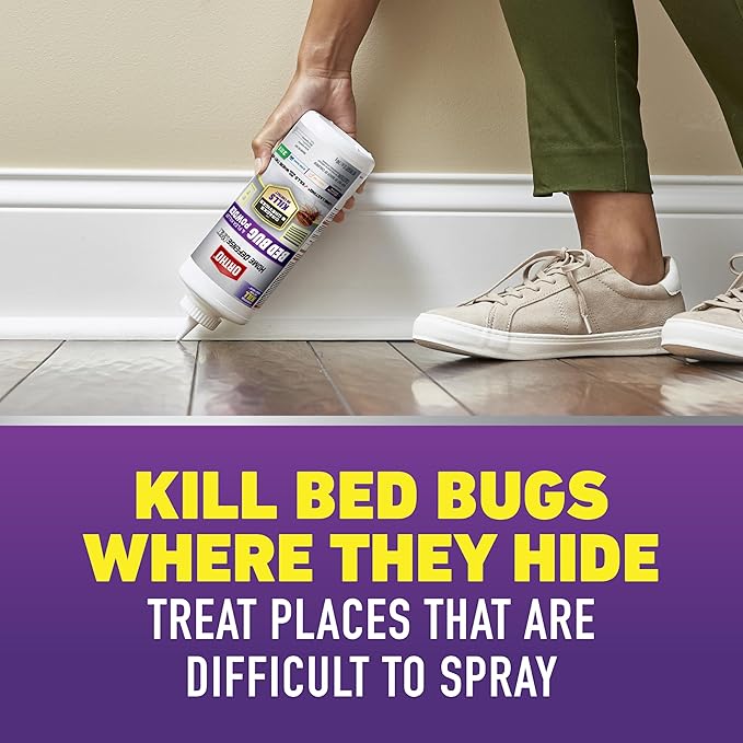 Ortho Home Defense Max Bed Bug & Flea Killer Powder, 12 oz. – Apply to Cracks and Crevices for Up to 8 Months of Control