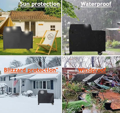 Grill Cover for Traeger Grills BAC761 Woodridge Pellet Grill and Smoker TFB86MLH All Weather 600D Waterproof Grill Cover,Traeger Woodridge Cover