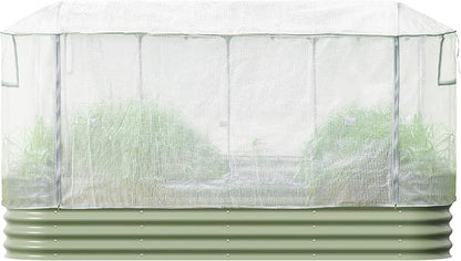 Vego garden Frost Greenhouse Cover System for 2.5' x 9.5' (10 in 1) Garden Bed(No Frame)