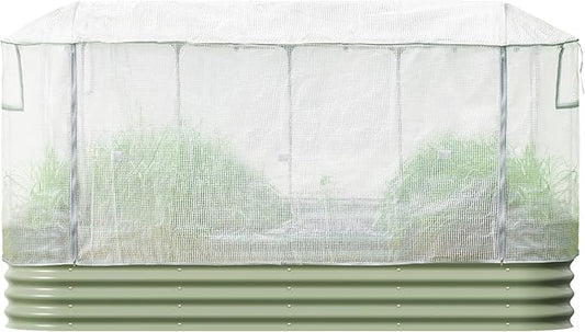 Vego garden Frost Greenhouse Cover System for 4.0' x 8.0' (10 in 1) Garden Bed(No Frame)