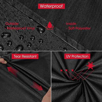 Unicook Pellet Grill Cover Compatible for Traeger Pro 34 Series, Texas, Pit Boss 820, Grilla Silverbac Grills, Unique Waterproof Vinyl with Polyester Lining, Outdoor Full Length Smoker Cover